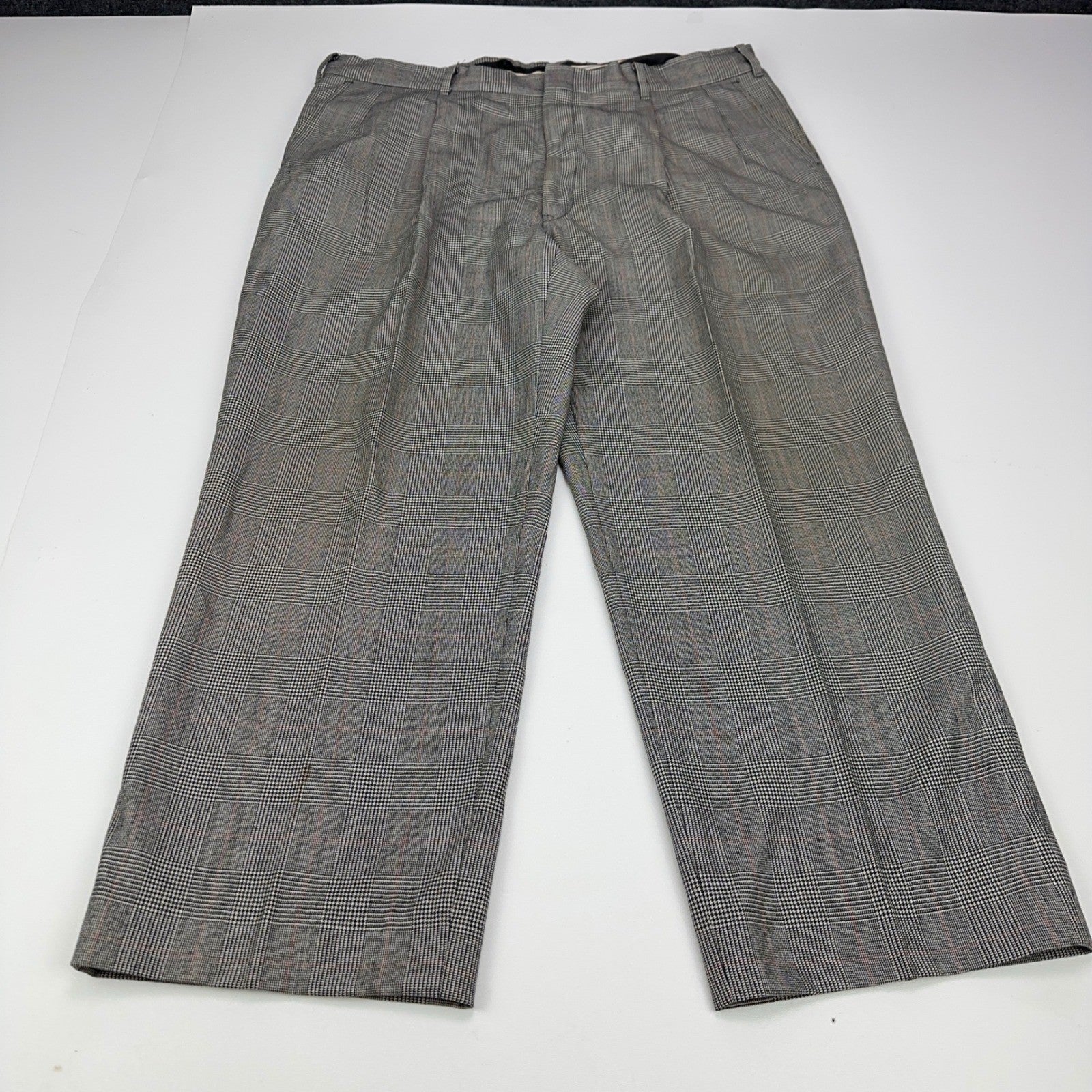 Sterling & Hunt Premier Edition Mens Grey Glen Plaid Worsted Wool Suit by Sterling & Hunt