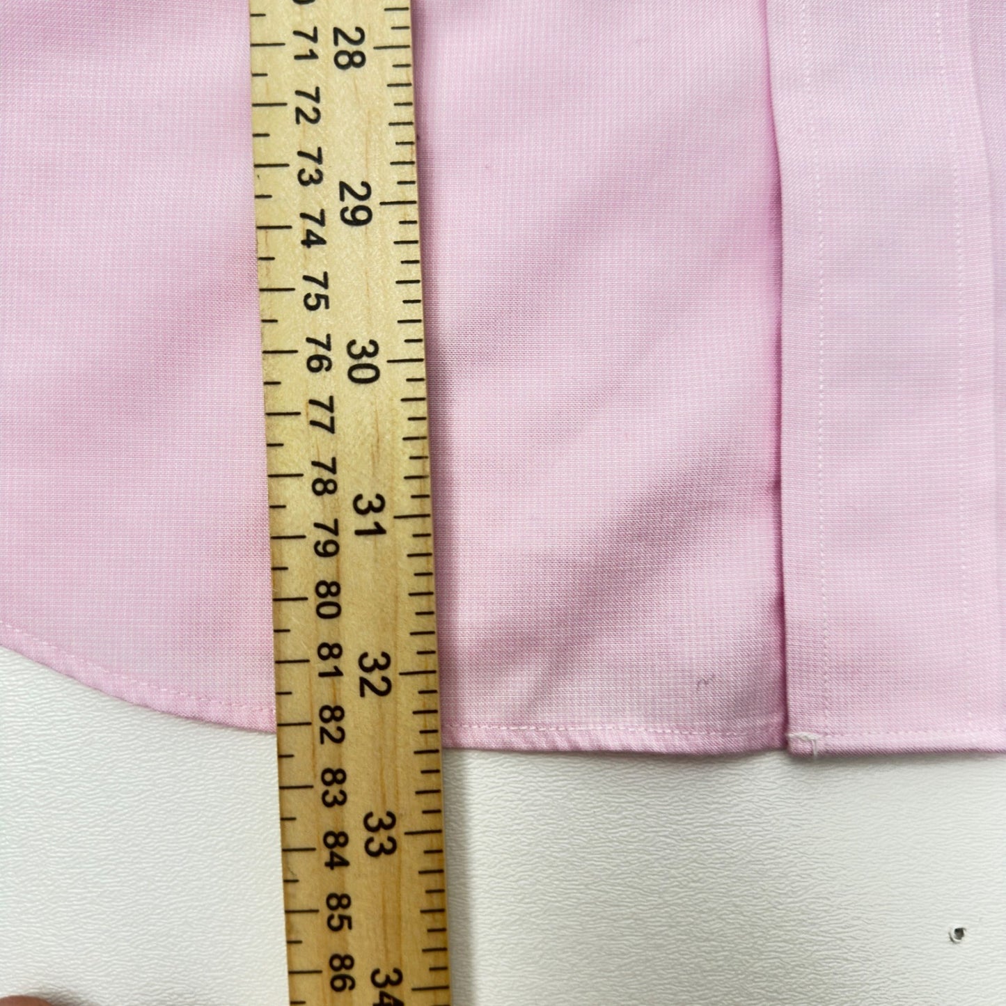 Jos. A. Bank Traveler Mens Tailored Fit Pink Cotton Dress Shirt 16.5-34 by Jos. A. Bank