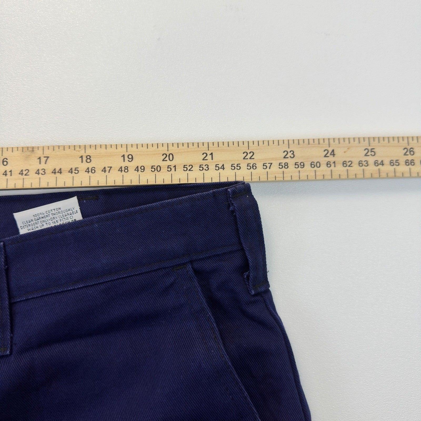 Workrite Mens Navy Blue Industrial Work Pants Cotton Twill 409ID95NB 44x42 by Workrite