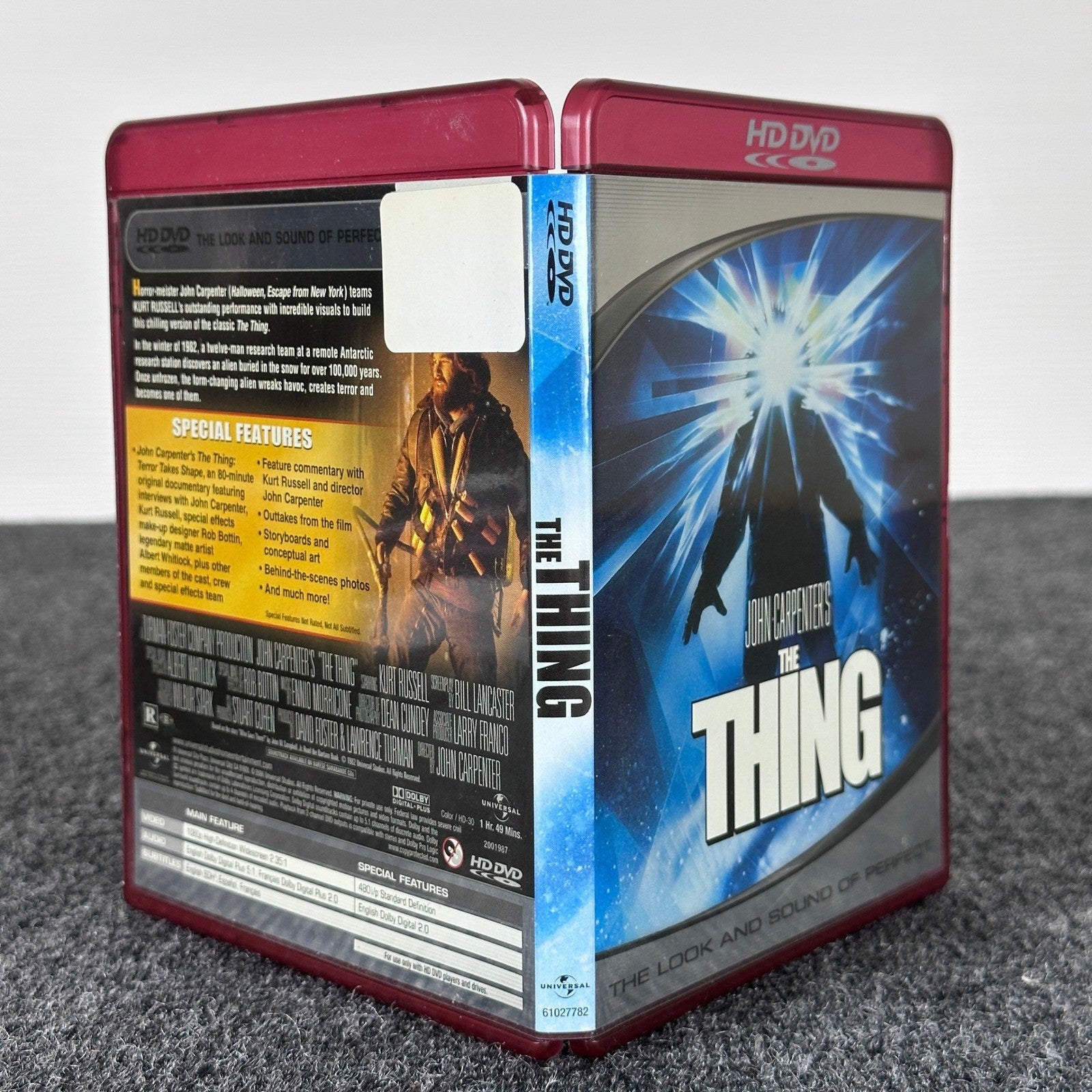 The Thing HD DVD 1982 John Carpenter Kurt Russell Sci-Fi Horror Universal 2006 by Buysaavy