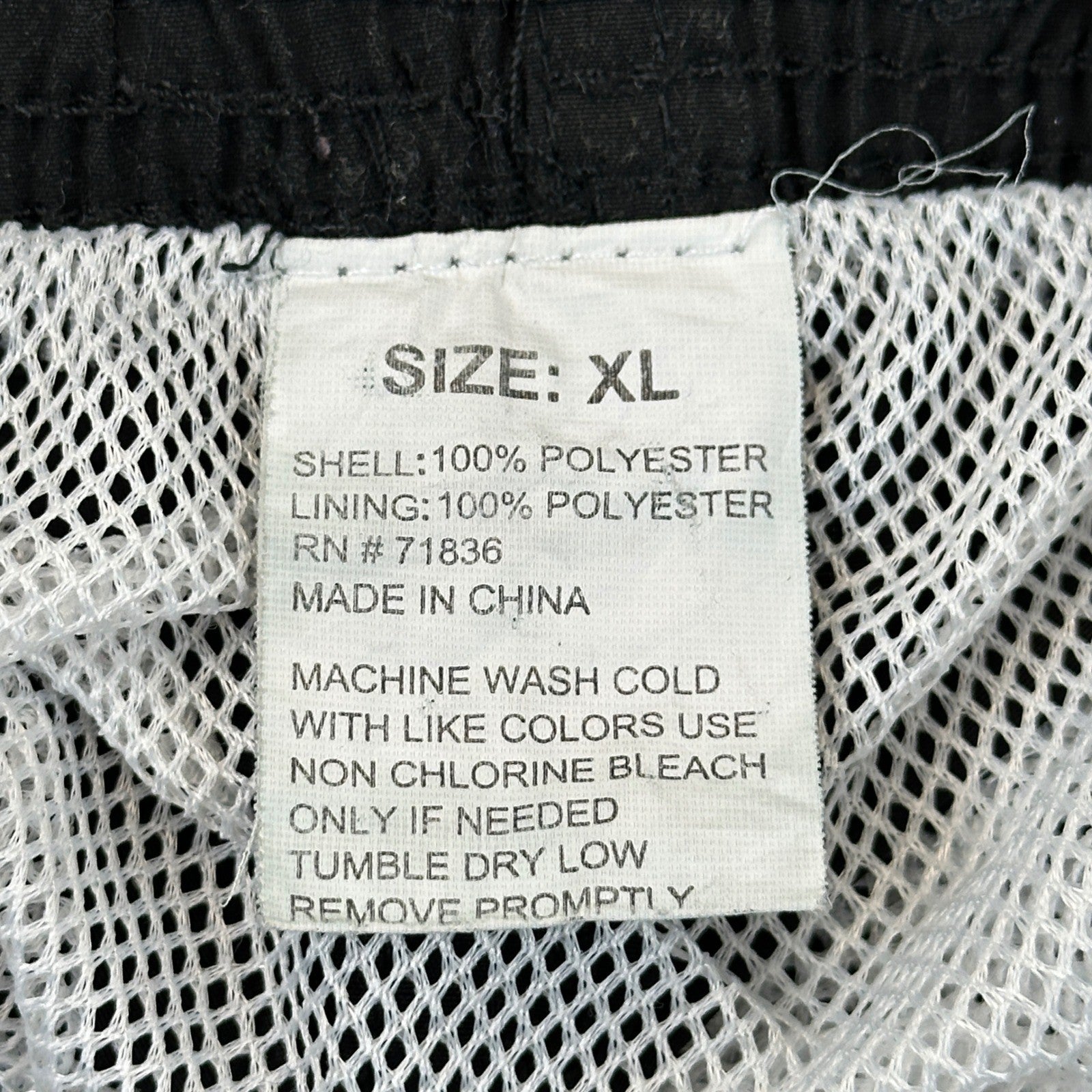Island Joe Mens XL Swim Trunks Black Cargo Board Shorts Mesh Lined Drawstring by Island Joe