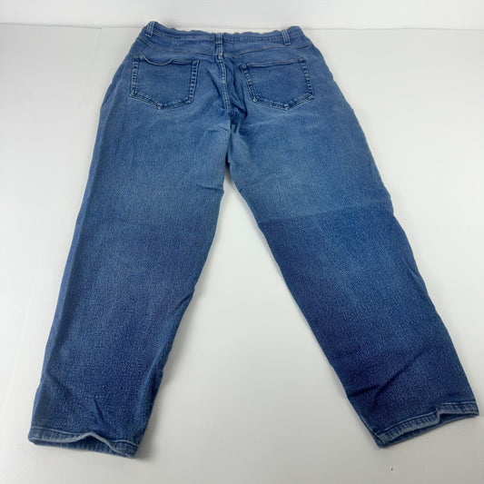 Cherokee Brand Woman Stretch Jeans 16WA Medium Wash Blue Straight Leg Denim by Cherokee Brand
