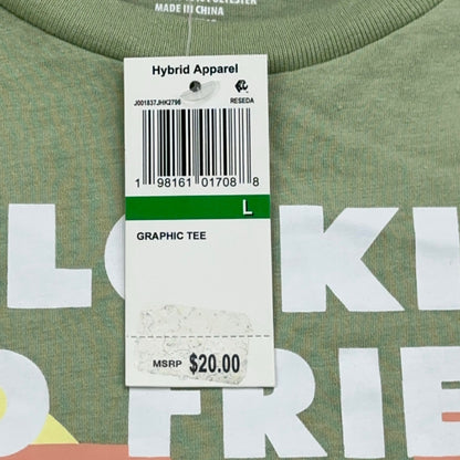 Love Tribe Hello Kitty and Friends Green Graphic Tee Shirt Womens Large NEW by Love Tribe