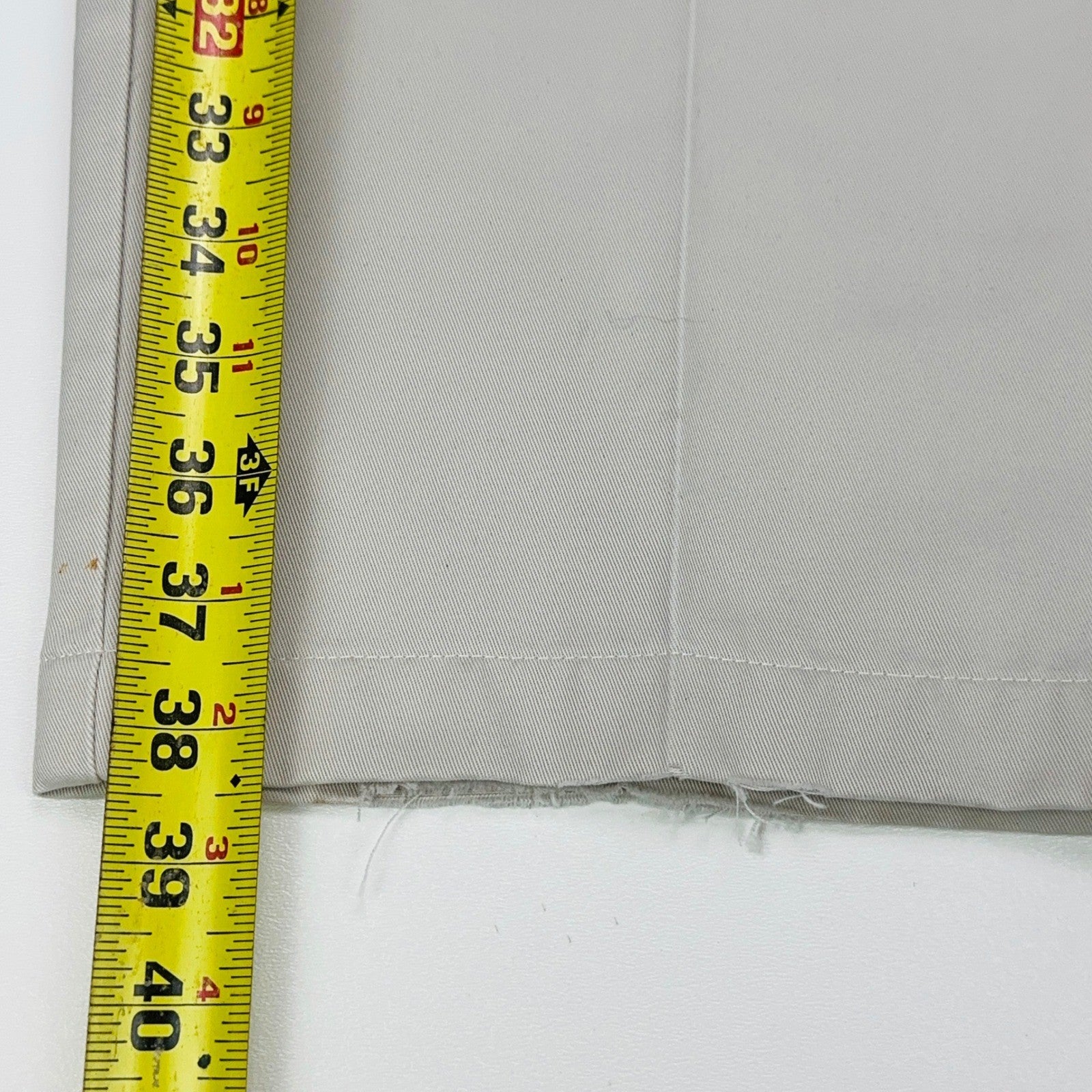 Haggar Mens Khaki Chino Pants Beige Flat Front 100% Cotton 38x29 by Haggar
