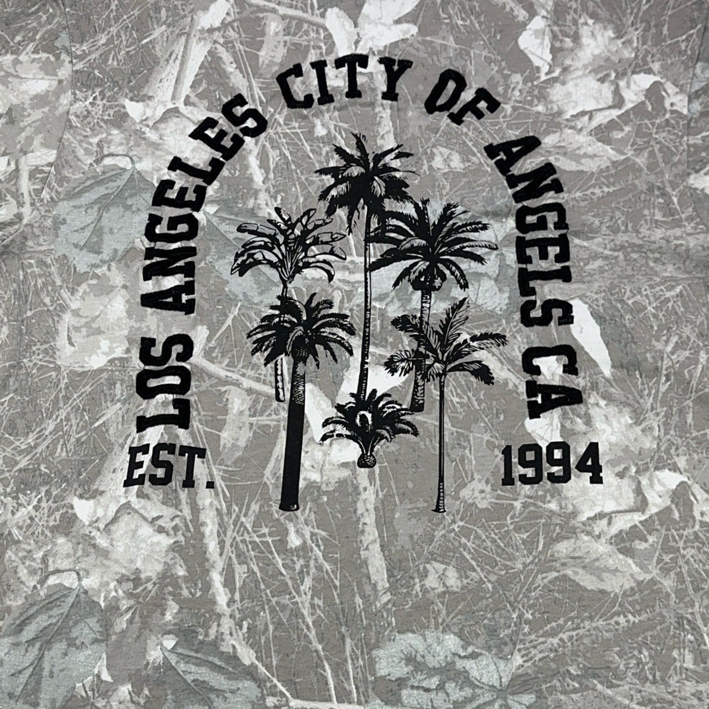 Rock Salt Los Angeles City of Angels Grey Camo Graphic T-Shirt Mens Medium by Rock Salt