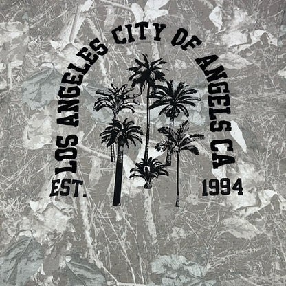 Rock Salt Los Angeles City of Angels Grey Camo Graphic T-Shirt Mens Medium by Rock Salt