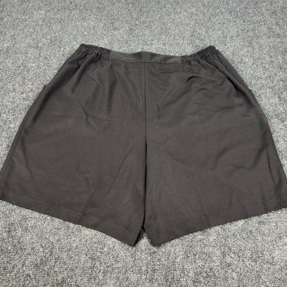 Coral Bay Golf Shorts Womens 20 Black Pleated High Rise Elastic Back Activewear by Coral Bay Golf