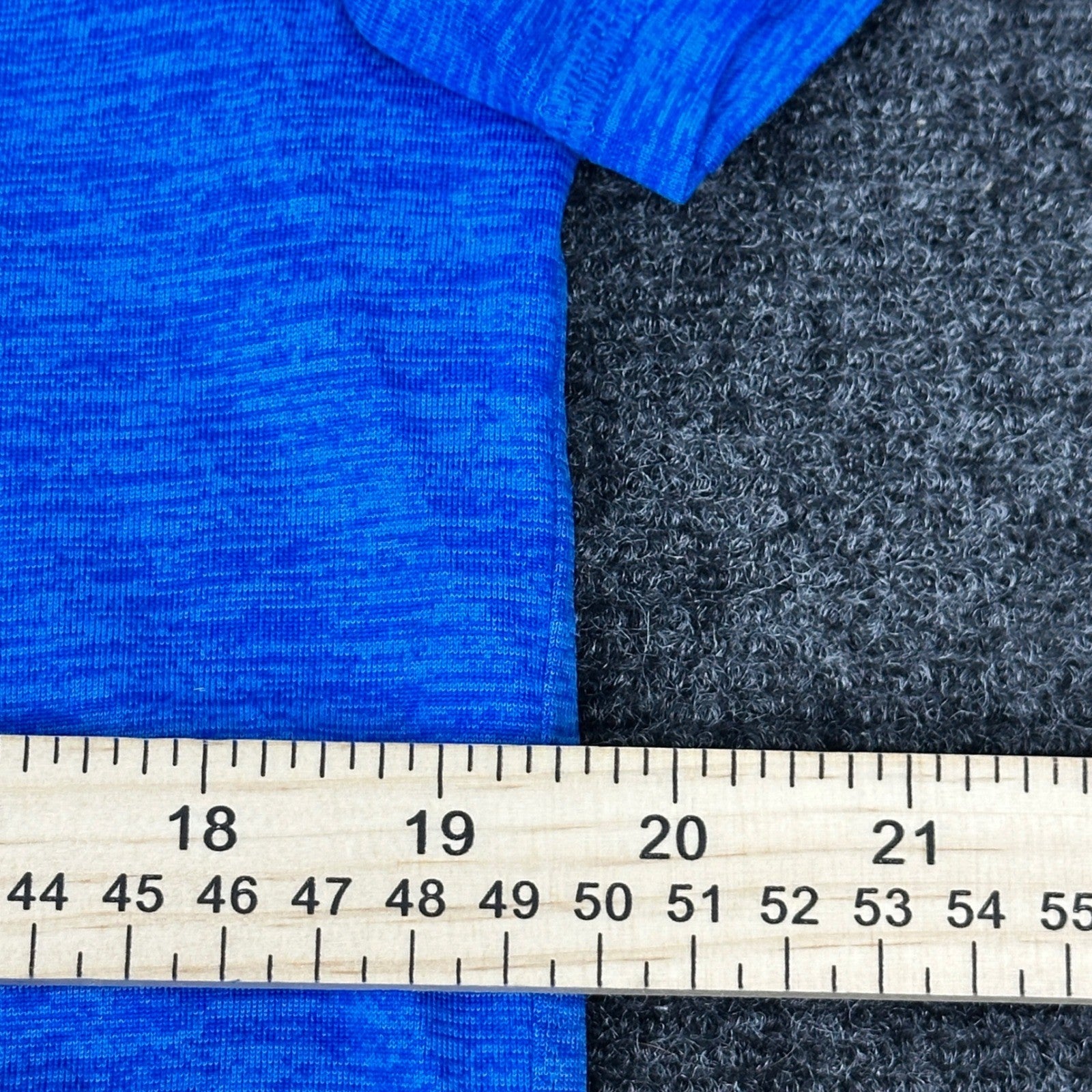 Layer 8 Mens Qwick-Dry Training Shirt Egyptian Blue Heather L23184 Size M NEW by Layer 8