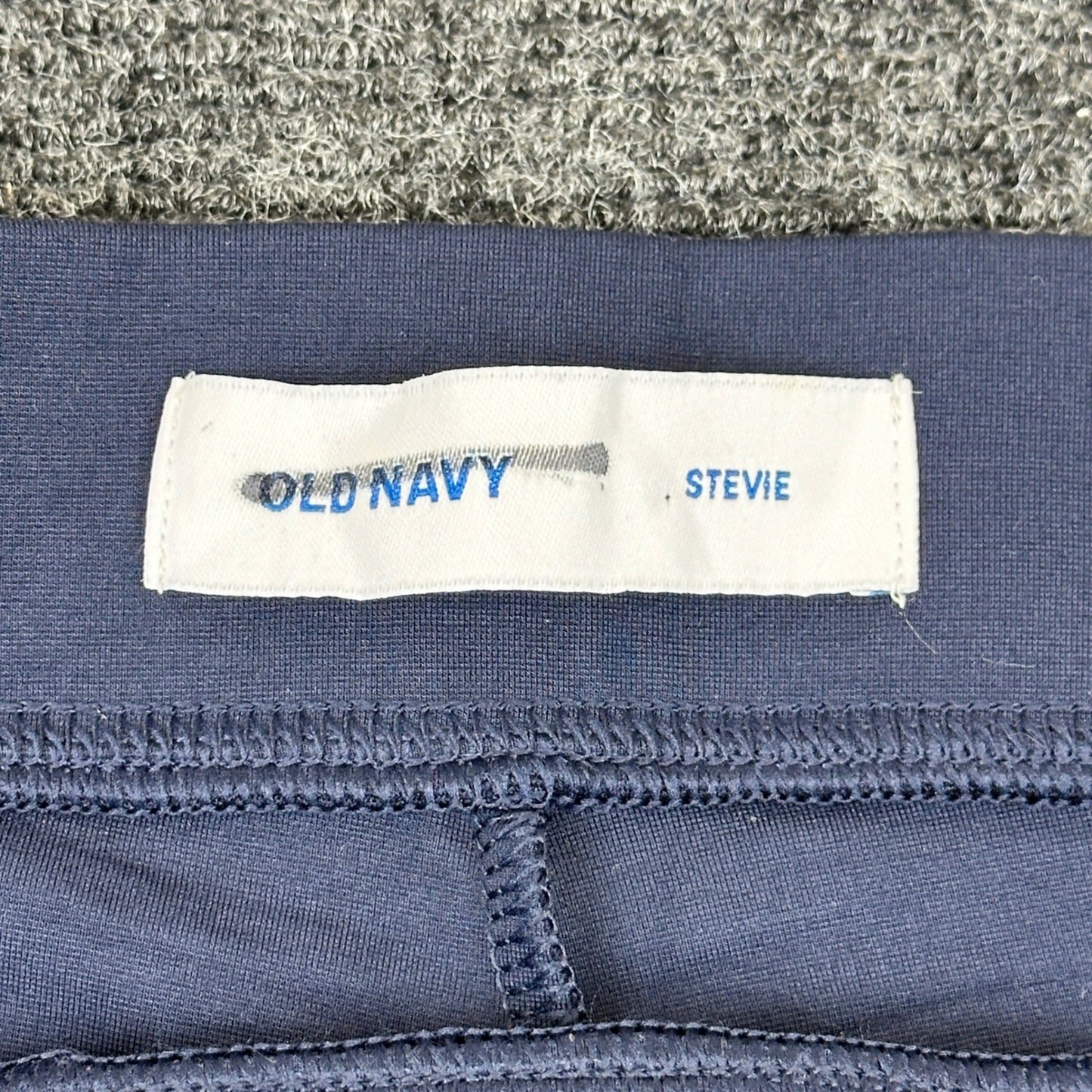 Old Navy Stevie Navy Blue High Rise Pintuck Ponte Knit Skinny Pants Womens Large by Old Navy
