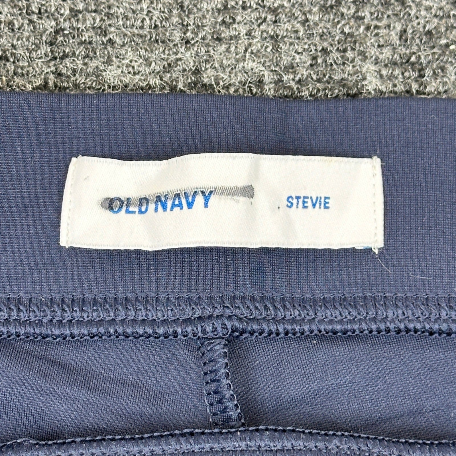 Old Navy Stevie Navy Blue High Rise Pintuck Ponte Knit Skinny Pants Womens Large by Old Navy