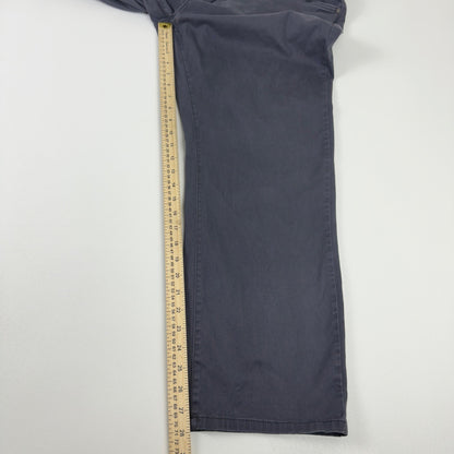 Weatherproof Vintage Mens Straight Fit Pants Gray 40x30 Cotton Stretch Chino by Weatherproof Vintage