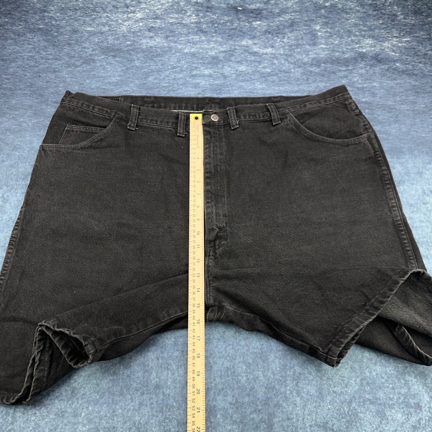 Wrangler Authentics Mens Black Denim Shorts 48 100% Cotton Made in USA 60601CB by Wrangler