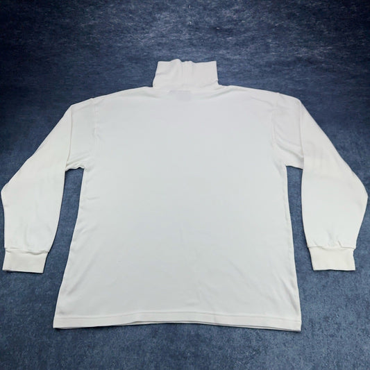 Classic Cotton Turtleneck - Soft White XL by Flying Colors