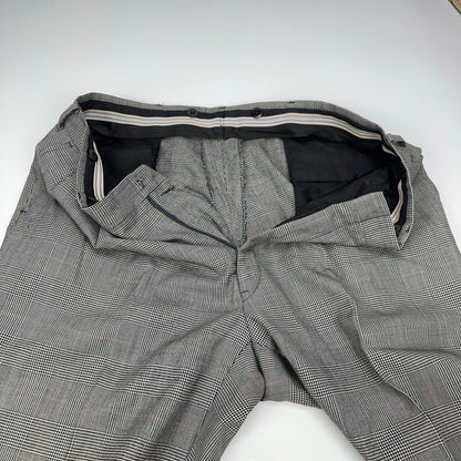 Sterling & Hunt Premier Edition Mens Grey Glen Plaid Worsted Wool Suit by Sterling & Hunt