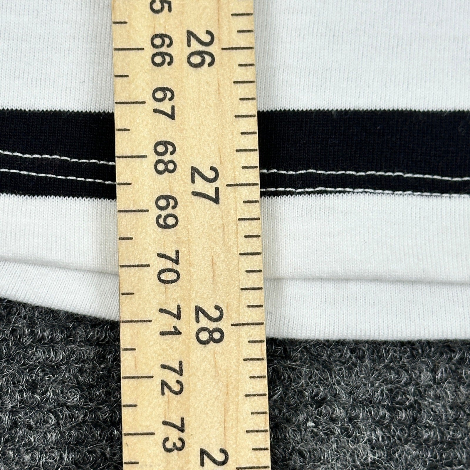 Stylus Mens Black Stripe Short Sleeve Crew Neck T-Shirt SP24STY5032M Medium NWT by Stylus