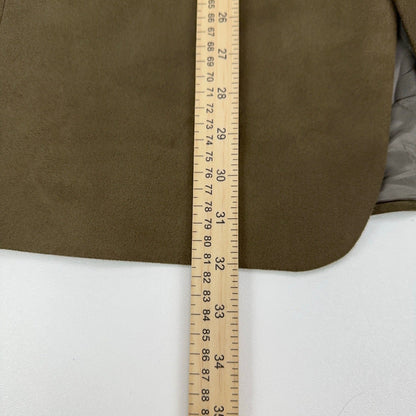 Andrew Fezza Fusion Mens 43R Blazer Olive Brown Faux Suede Sport Coat 2-Button by Andrew Fezza Fusion