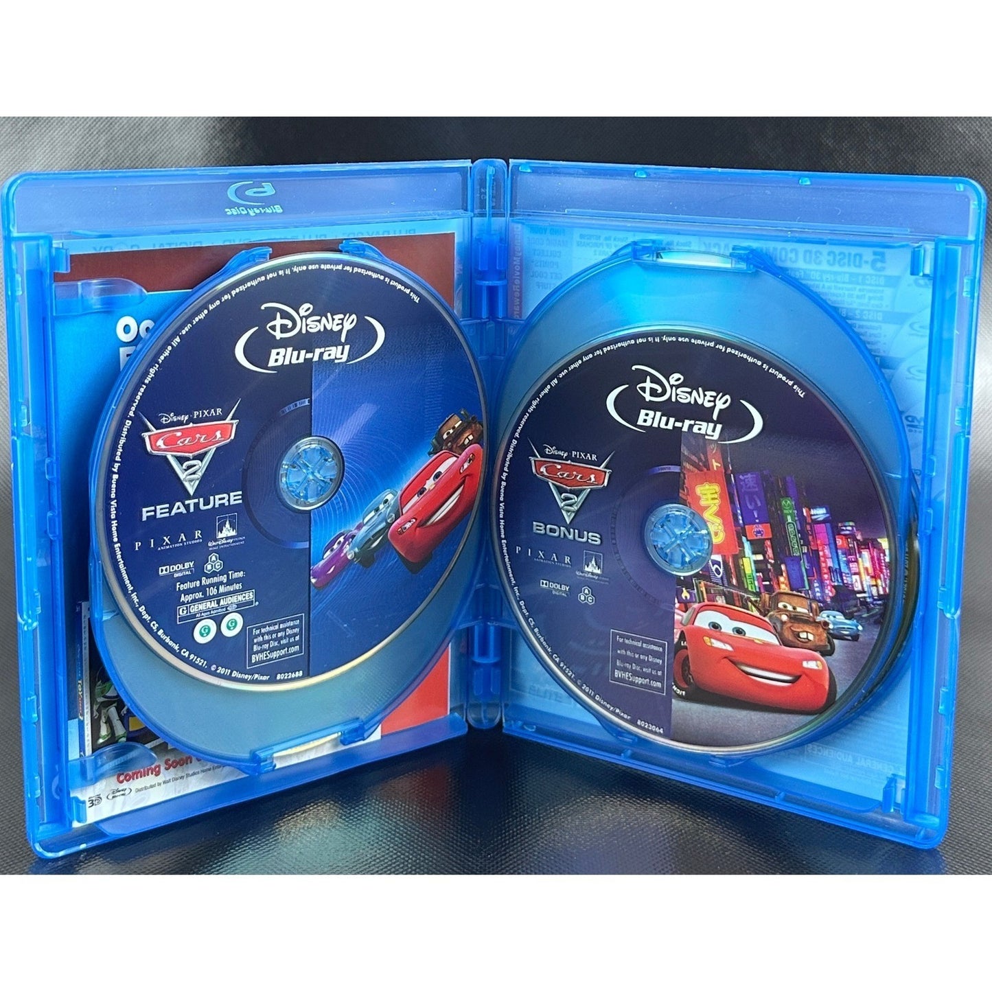 Disney Pixar Cars 2 5 Disc 3D Blu Ray DVD Digital Copy Combo Pack by Buysaavy