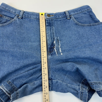 Riders by Lee Vintage Denim Shorts Medium Wash High Rise 18W M Distressed by Riders by Lee