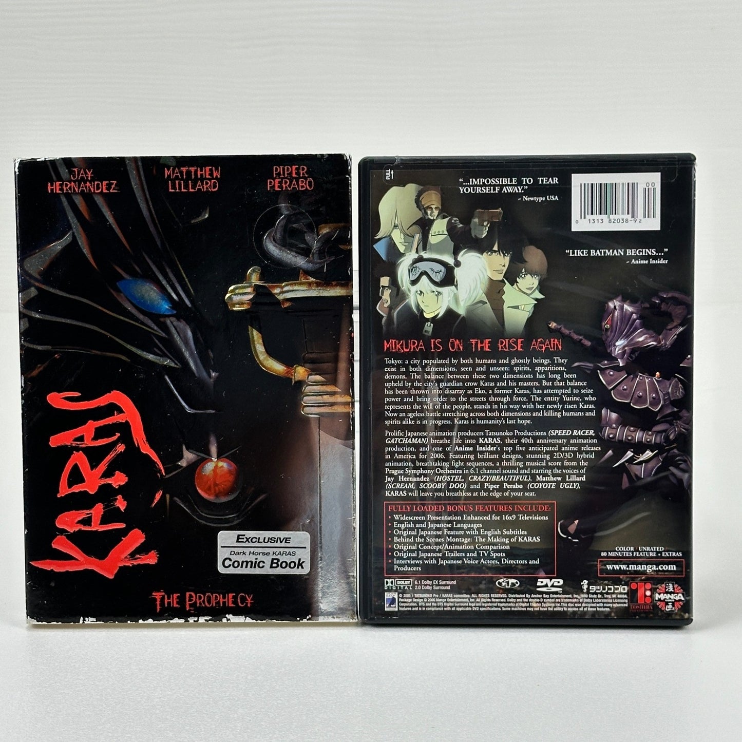 Karas The Prophecy DVD Manga Entertainment Dark Horse Comic Special Edition Slip by Buysaavy