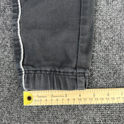 Zara Man Black Tapered Joggers Side Piping Drawstring Waist Mens Size L MEX 32 by Zara