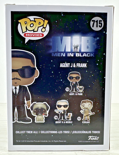 Funko Pop Movies Men In Black Agent J & Frank 715 Vinyl Figure MIB Will Smith by Funko