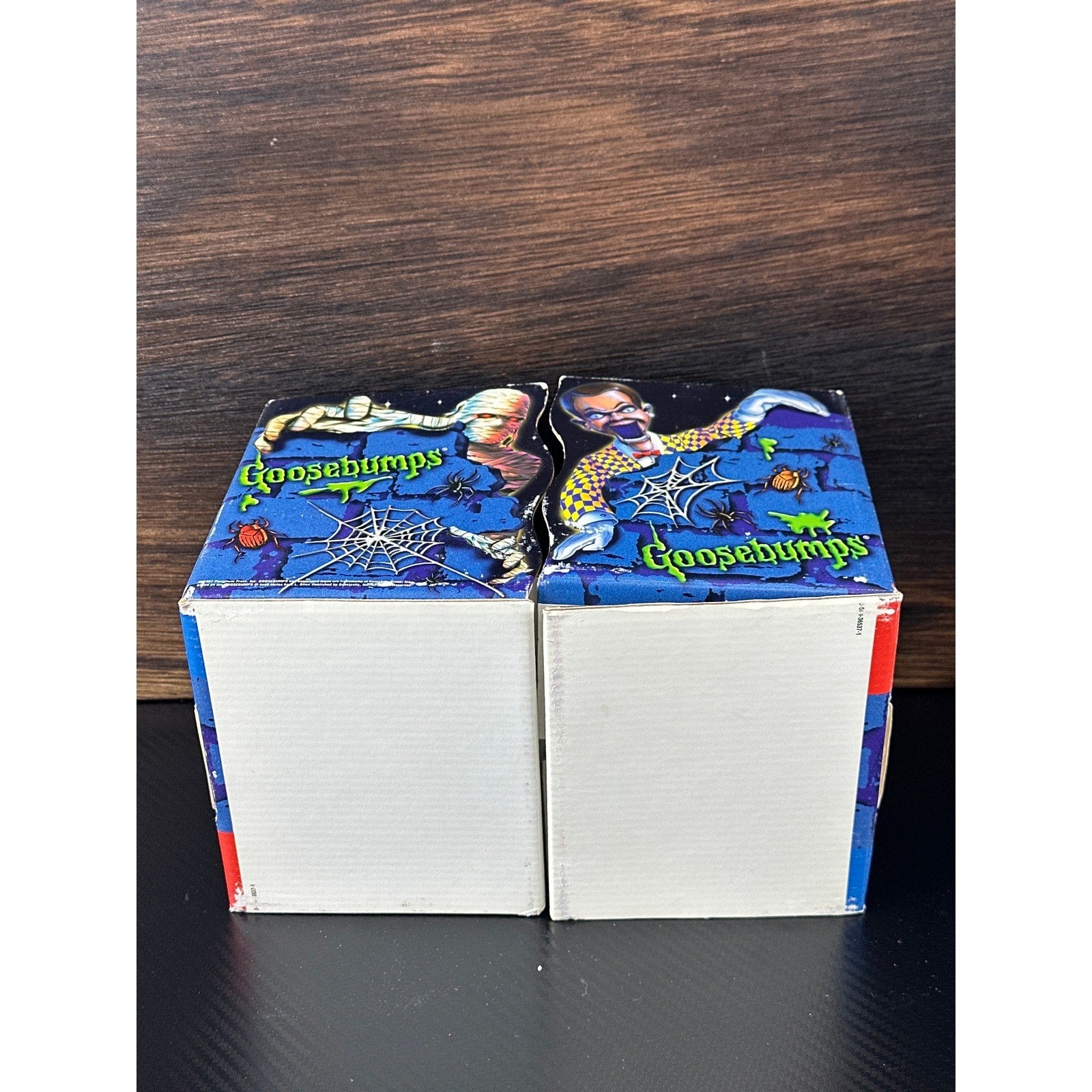 Vintage 1997 Goosebumps Cardboard Bookends Slappy Mummy RL Stine Scholastic 90s by Scholastic