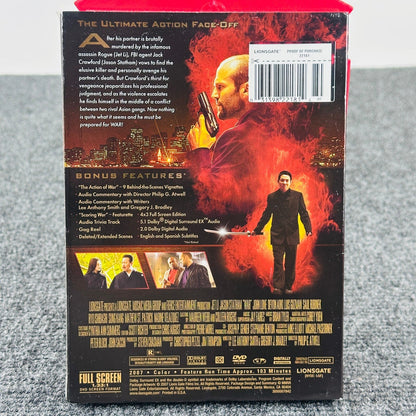War DVD 2007 Jet Li Jason Statham Full Screen Edition Action Thriller Lionsgate by Buysaavy