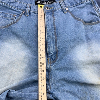 Jordan Craig Modern Classic Denim Shorts Light Wash Blue Mens 36 Streetwear Y2K by Jordan Craig