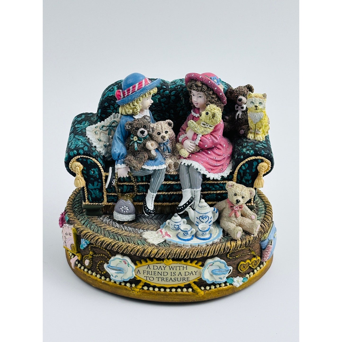 San Francisco Music Box Company Cherish The Thought Figurine Music Box by The San Francisco Music Box Company
