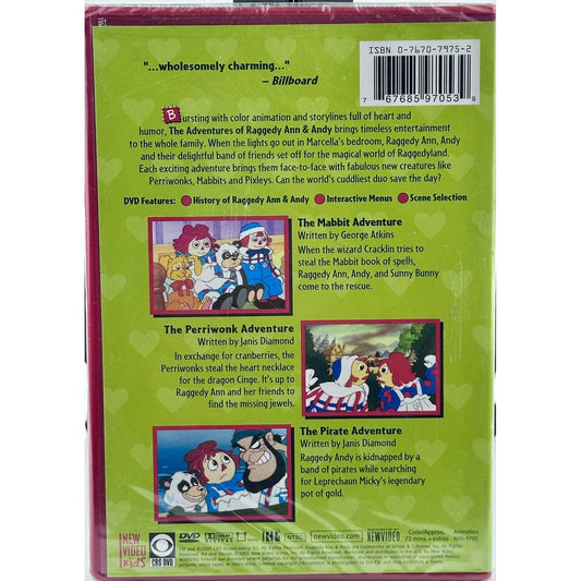 Raggedy Ann &amp; Andy: The Mabbit Adventure DVD Classic Family Cartoon Sealed by Buysaavy