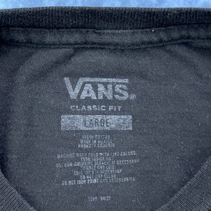 Vans Classic Fit Black Floral Snake Graphic T-Shirt Mens Large Est 1966 Tee by VANS