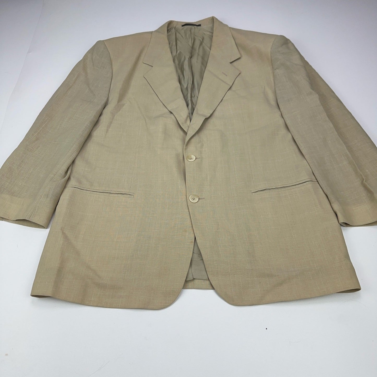 Division Vogue Tan Marzotto Italia Tessuto Blazer Sport Coat Beige Mens by Division Vogue