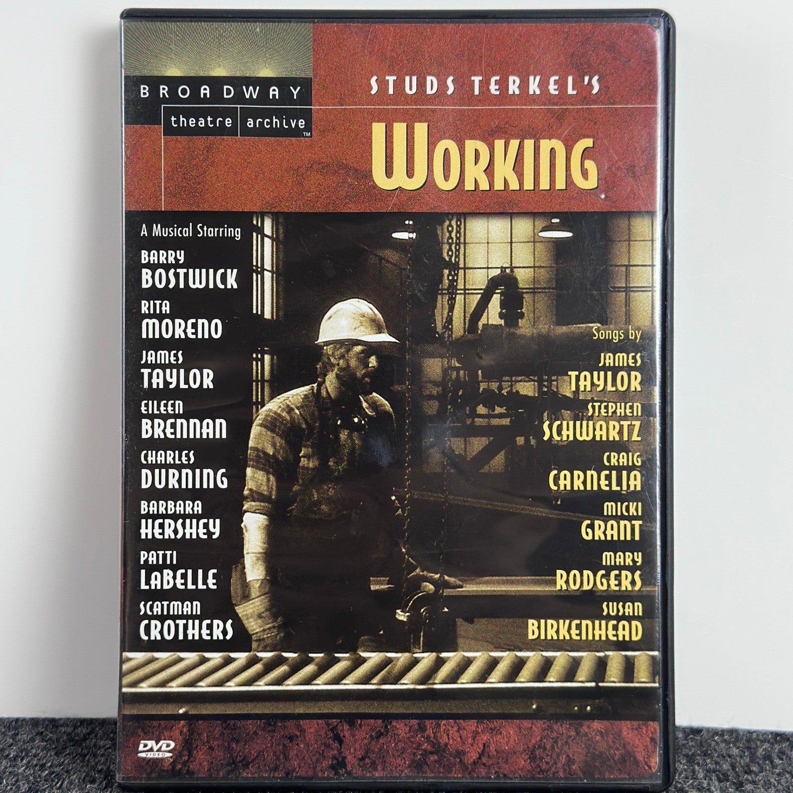 Studs Terkel Working A Musical DVD Broadway Theatre Archive Rita Moreno by Buysaavy