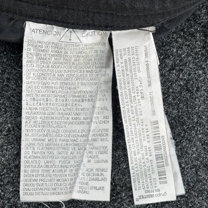 Zara Man Black Tapered Joggers Side Piping Drawstring Waist Mens Size L MEX 32 by Zara