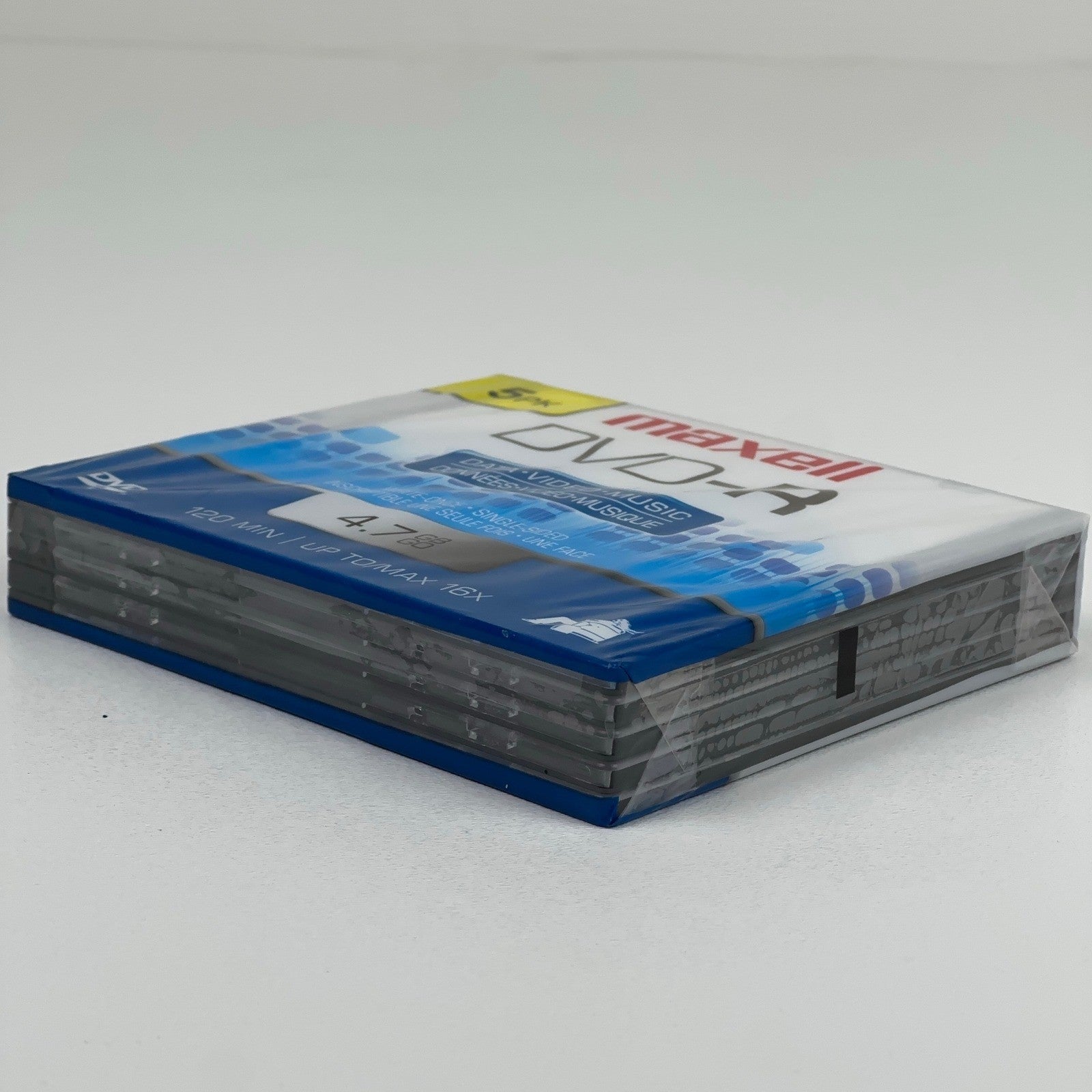 Maxell DVD-R 5-Pack 4.7GB 120 Min 16X Blank Media Discs Slim Cases 62590 by Maxell
