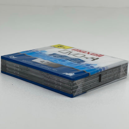 Maxell DVD-R 5-Pack 4.7GB 120 Min 16X Blank Media Discs Slim Cases 62590 by Maxell