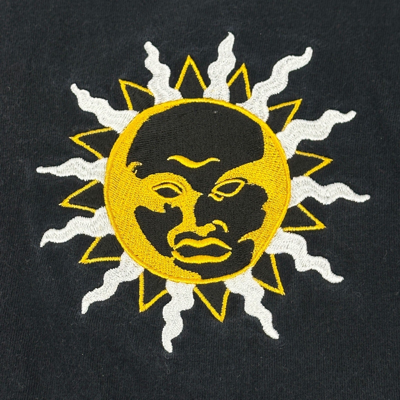 Luxe-T Luxury Sport Mens 3X Black Long Sleeve Sun Graphic We R One T-Shirt by Luxe-T