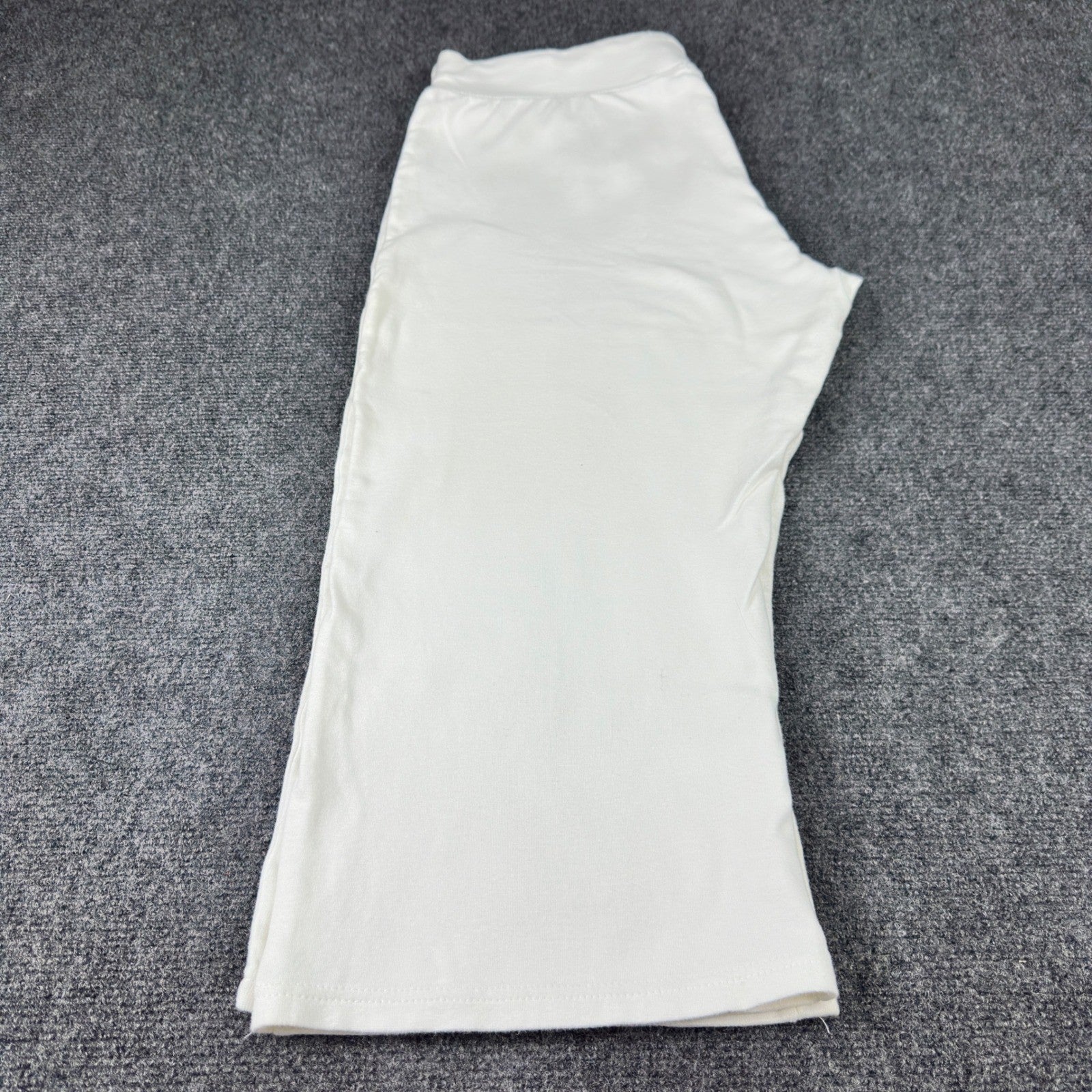 Like An Angel White Capri Sweatpants Plus Size 2X Wide Leg Drawstring Joggers by Like An Angel