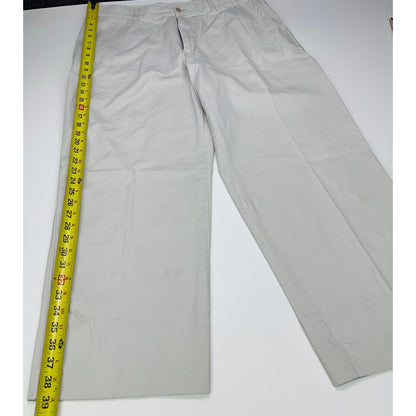 Natural Issue Mens Chino Pants 36x30 Stone Beige 100% Cotton Straight Leg Flat by Natural Issue