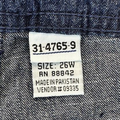 Classic Dark Wash Wide Leg Denim Jeans Plus Size 26W High Rise Blue 31-4765-9 by Unbranded