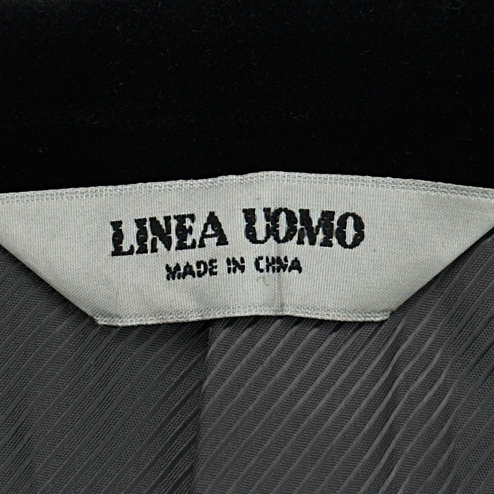 Linea Uomo Mens Black Velvet Blazer 3 Button Sport Coat Jacket 46 REG Cotton by Linea Uomo