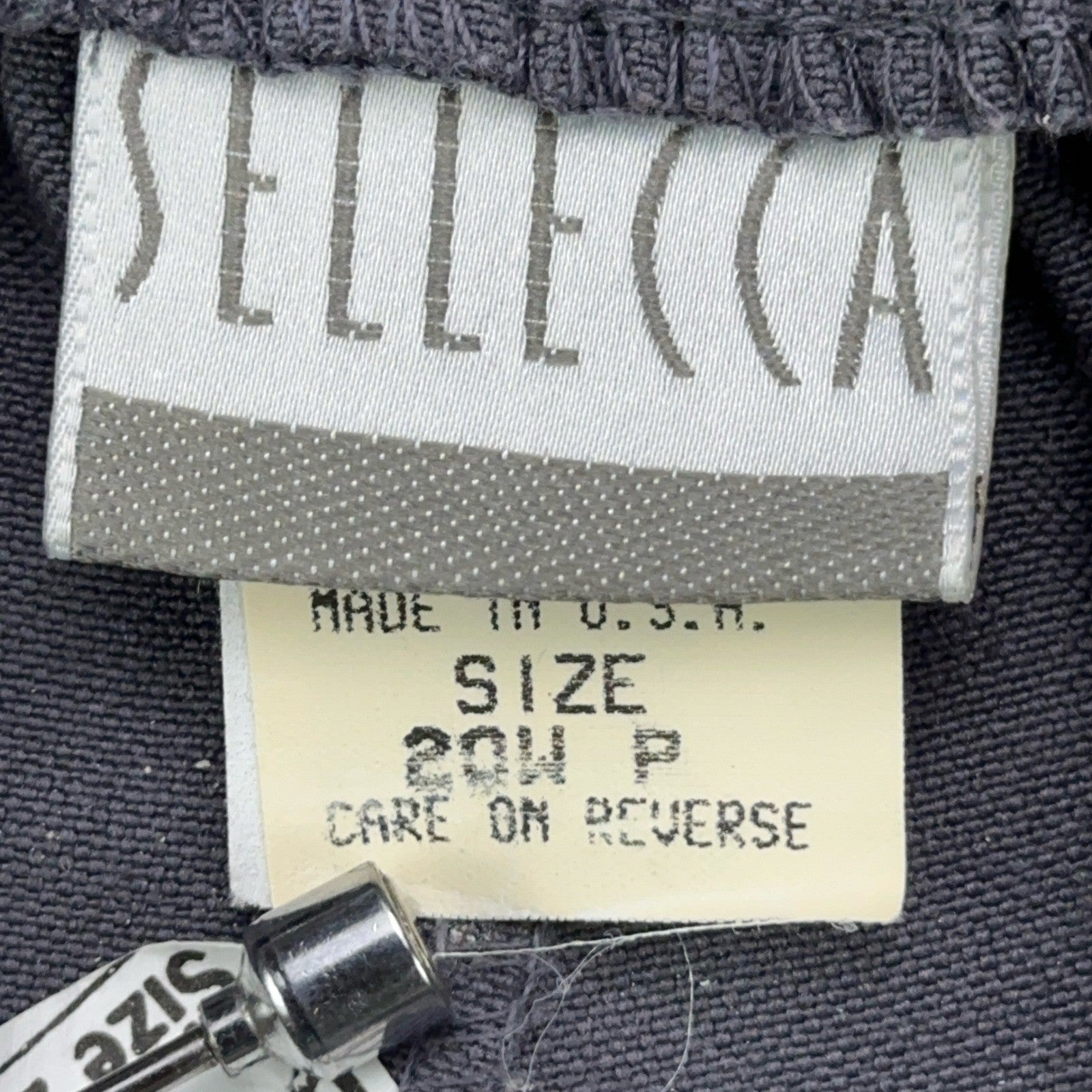 Vintage Sellecca Pleated Trousers Womens 20WP Charcoal Grey Made in USA Slacks by Sellecca