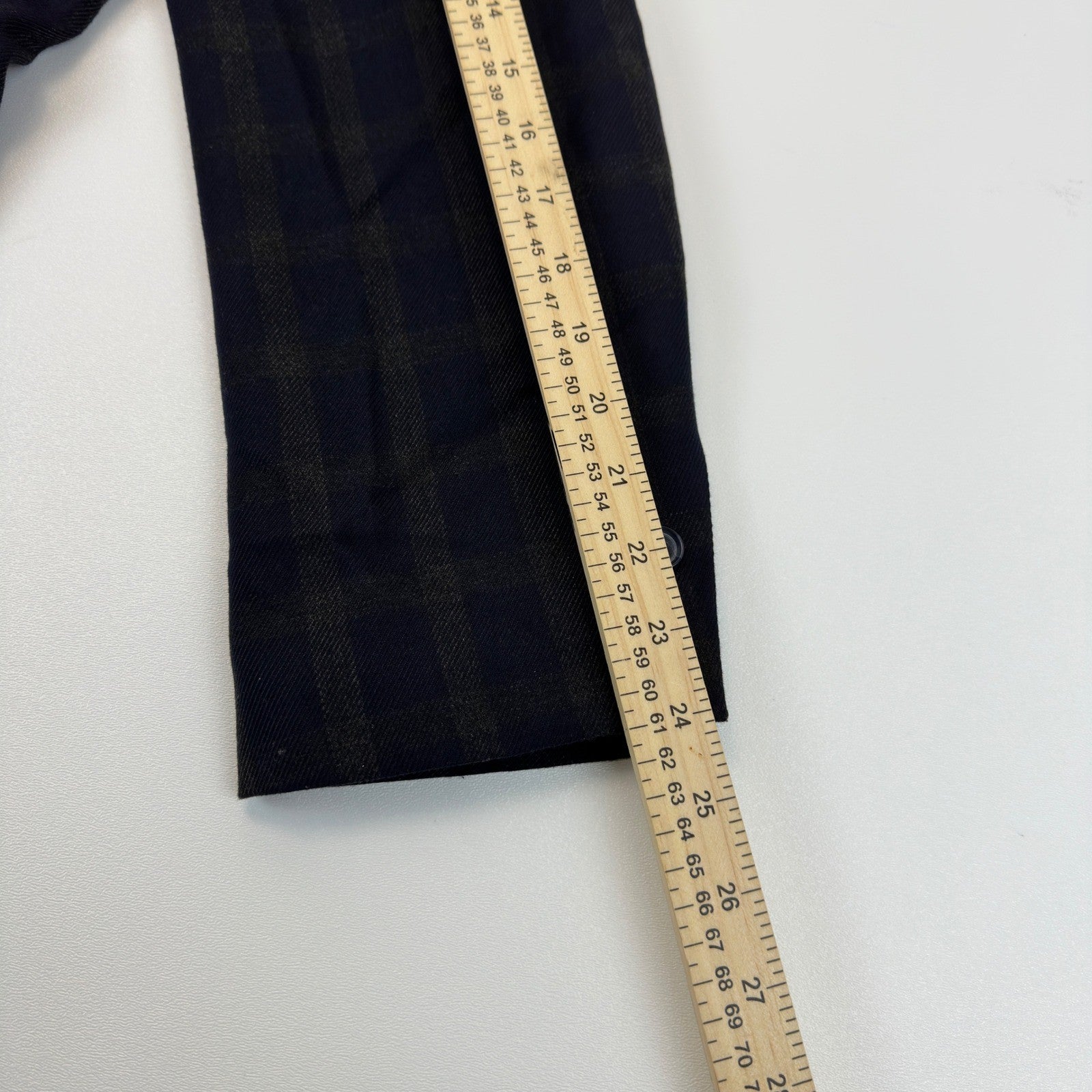Haggar 1926 Originals Mens 44R Navy Blue Brown Plaid Blazer Sport Coat 1006615 by Haggar