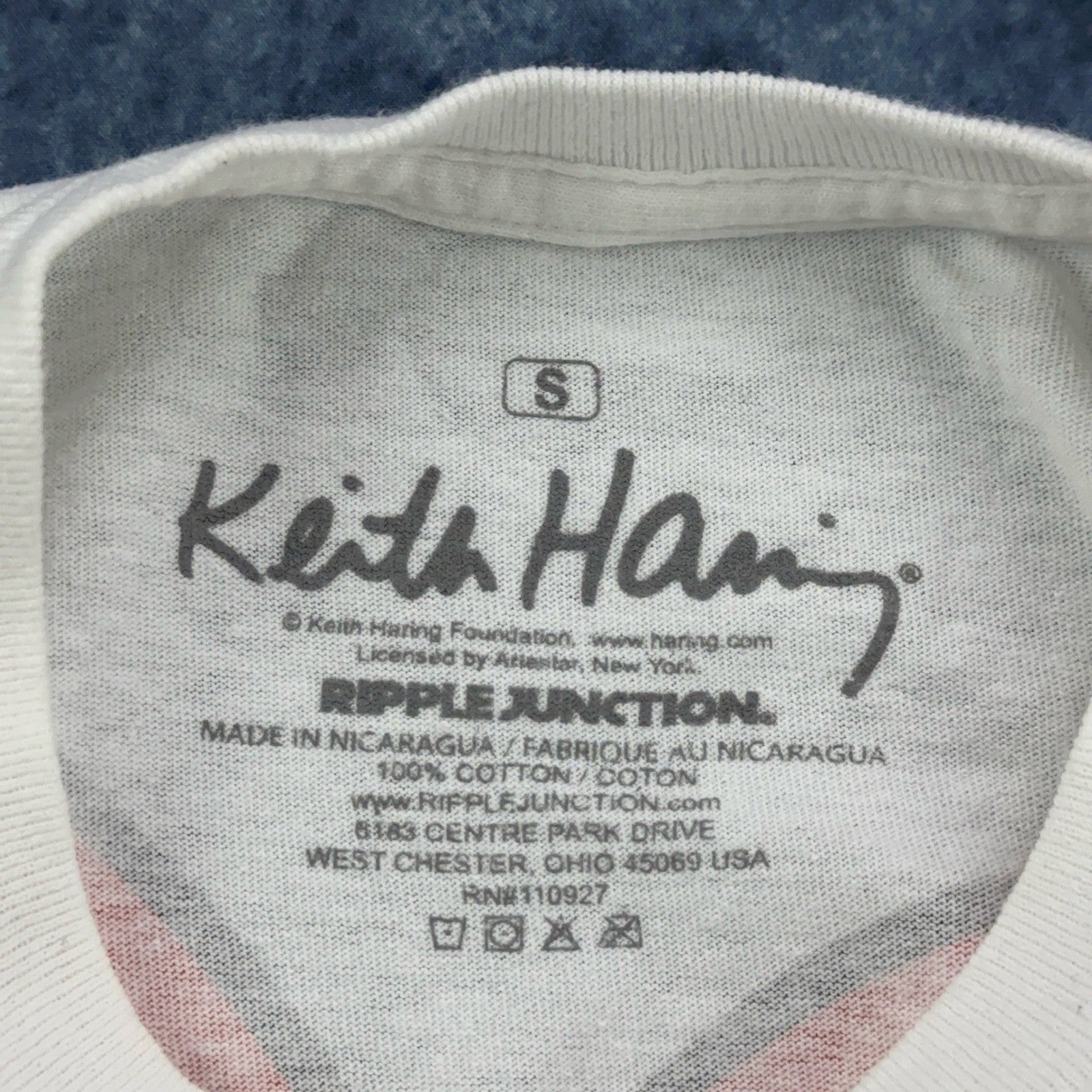 Keith Haring Graphic Tee - Smiling Heart White by Keith Haring
