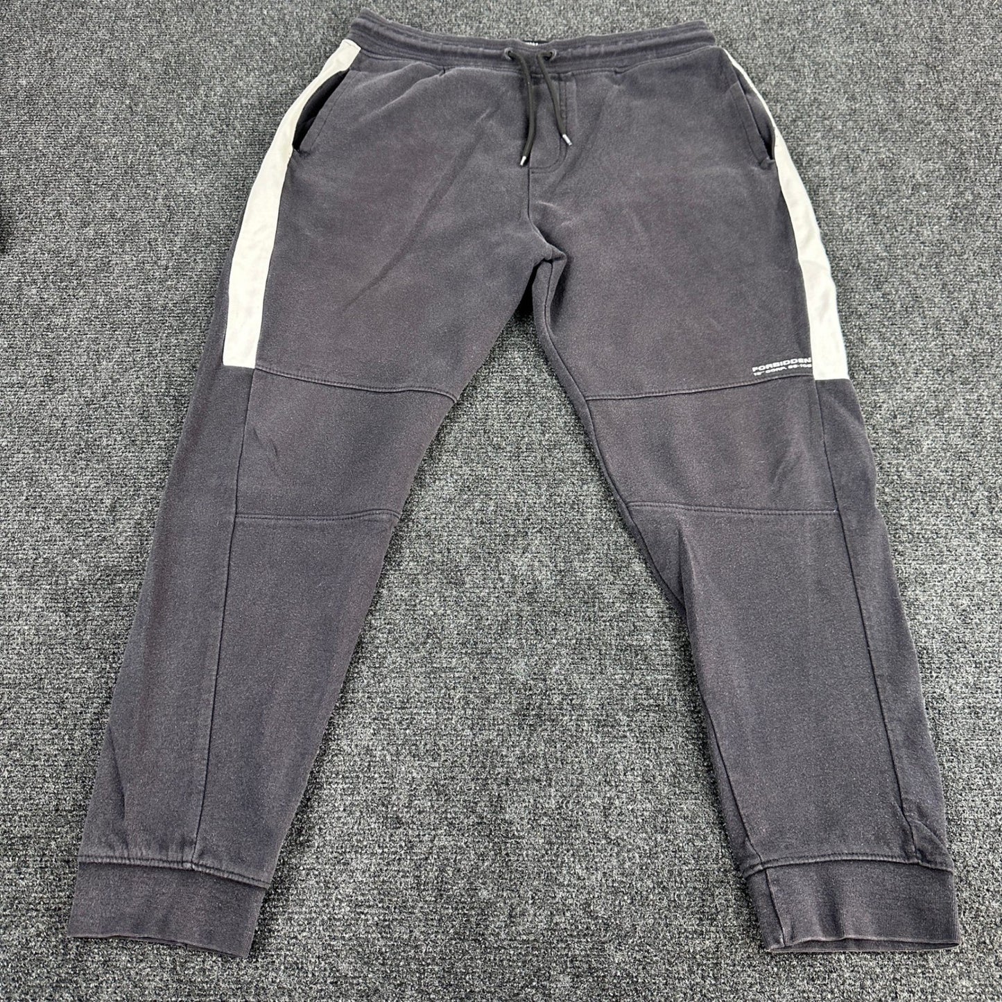 Bershka Slim Jogger Sweatpants Mens L Gray Elastic Waist Casual Pants Fit by Bershka
