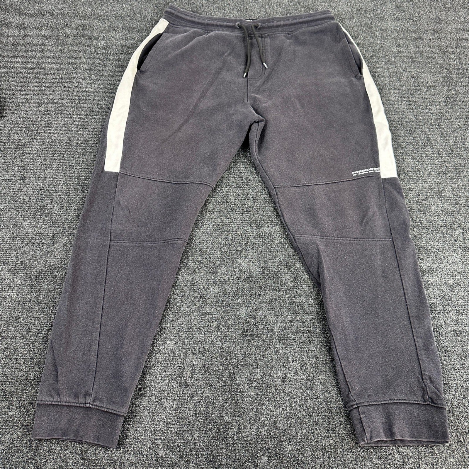 Bershka Slim Jogger Sweatpants Mens L Gray Elastic Waist Casual Pants Fit by Bershka