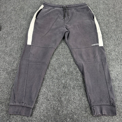 Bershka Slim Jogger Sweatpants Mens L Gray Elastic Waist Casual Pants Fit by Bershka