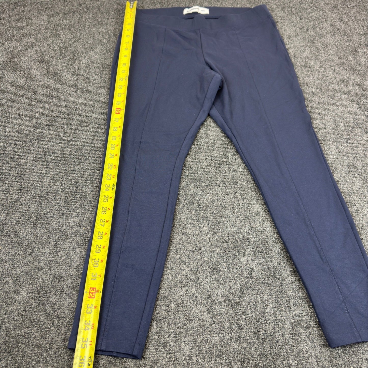 Old Navy Stevie Navy Blue High Rise Pintuck Ponte Knit Skinny Pants Womens Large by Old Navy