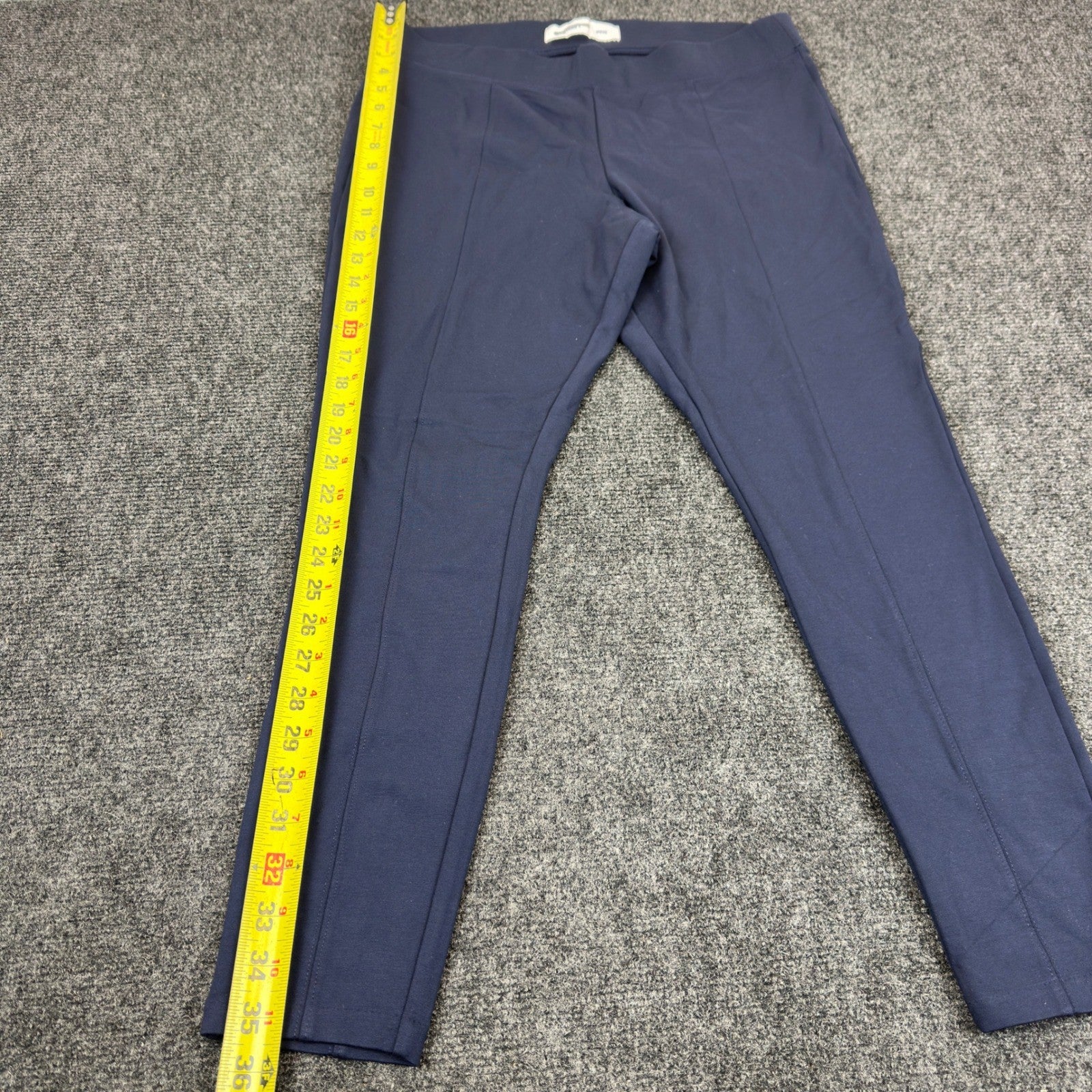 Old Navy Stevie Navy Blue High Rise Pintuck Ponte Knit Skinny Pants Womens Large by Old Navy