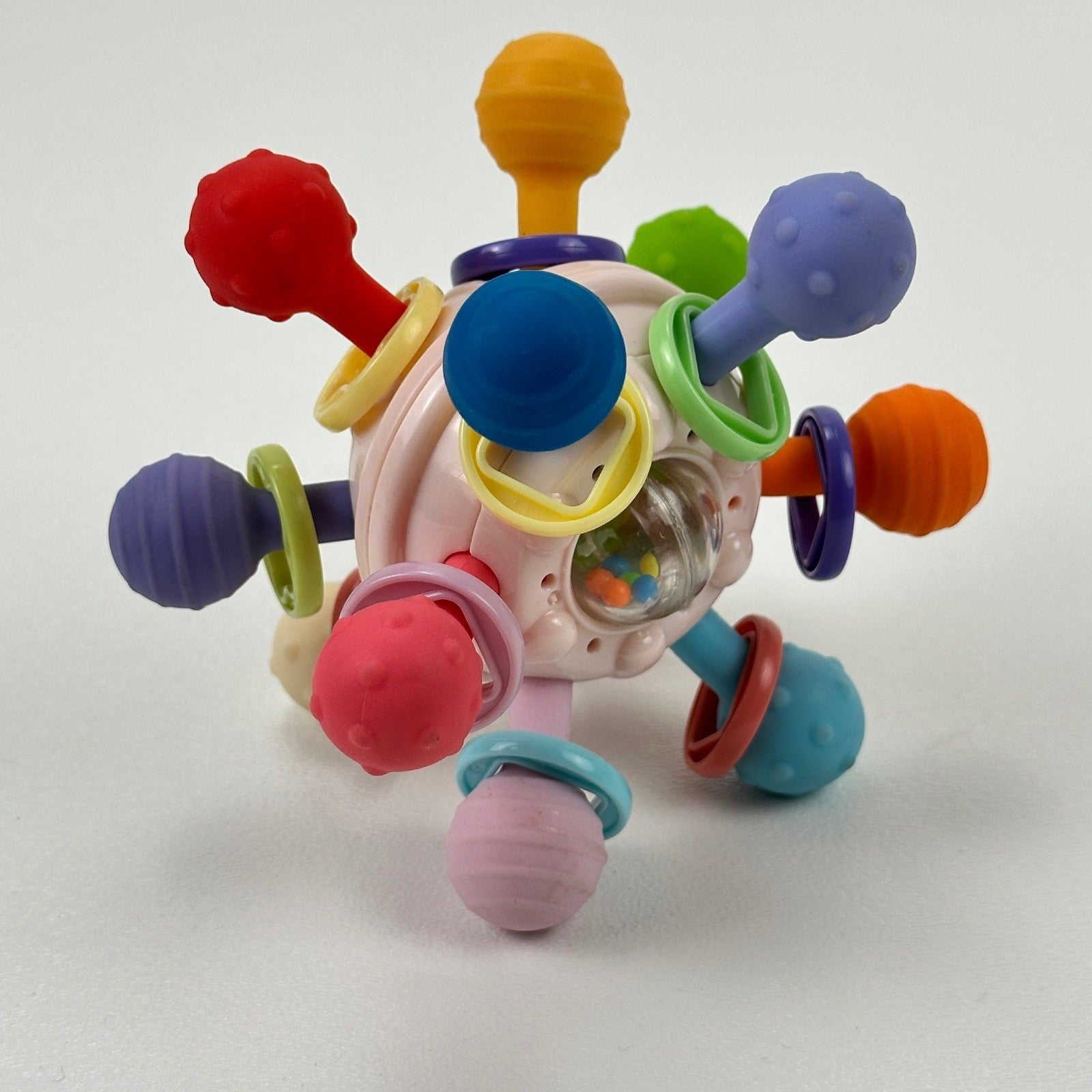 Baby Montessori Sensory Toy Activity Ball Teether Rattle 0-12 Months Multicolor by Unbranded